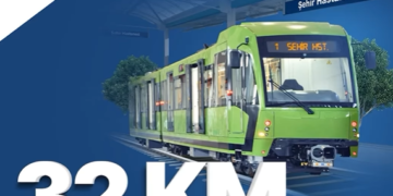 MEVCUT 57 KM RAYLI SİSTEME 32 KM İLAVE HAT